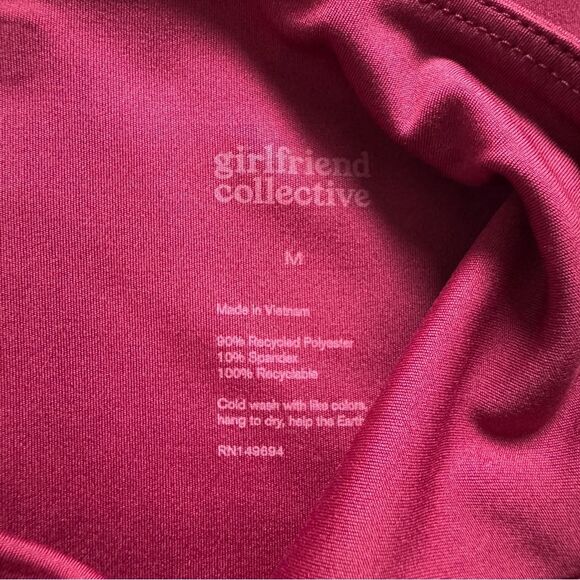 Girlfriend Collective Compressive High Waist Legging Pomegranate Size Medium NWT - Picture 3 of 8